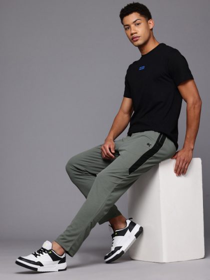Men Striped Cricket Track Pants